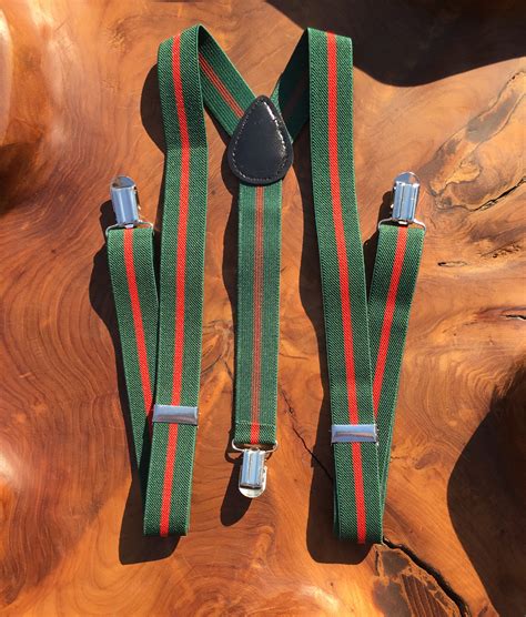 Gucci suspenders men's